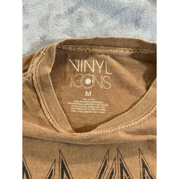Def Leppard mens medium Tan1983 the Vinyl Icon t-shirt - Picture 3 of 6